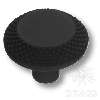 Brass Ручка кнопка 4102 001MP24 чёрный фото 1
