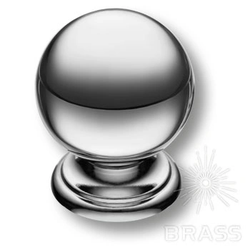 Brass Ручка кнопка 8353-400 глянцевый хром фото 1