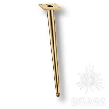 Brass Опора мебельная 1180 0410 Gold BONE глянцевое золото 410 мм фото 1