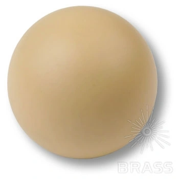Brass Ручка кнопка детская 445BE2 шар бежевый матовый фото 1