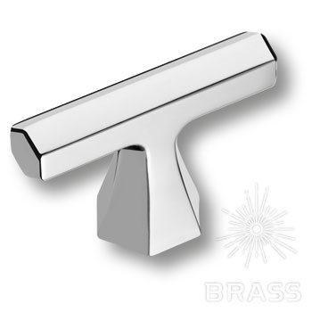 Brass Ручка кнопка 4108 001MP02 глянцевый хром фото 1