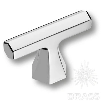Brass Ручка кнопка 4108 001MP02 глянцевый хром фото 1