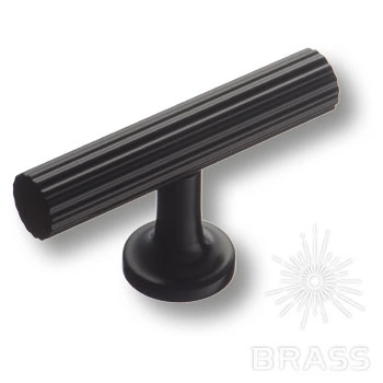 Brass Ручка кнопка 8887 0008 AL6-AL6 черный  фото 1