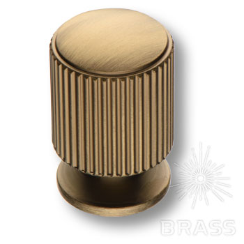 Brass Ручка кнопка 1464 0026 ABM состаренная латунь фото 1
