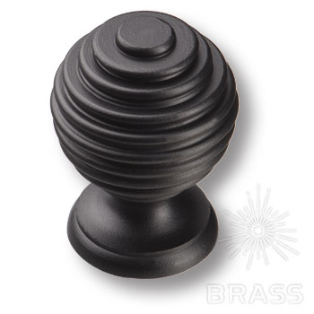Brass Ручка кнопка 15.030.09 черный фото 1