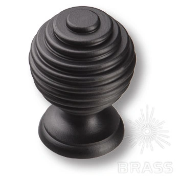 Brass Ручка кнопка 15.030.09 черный фото 1