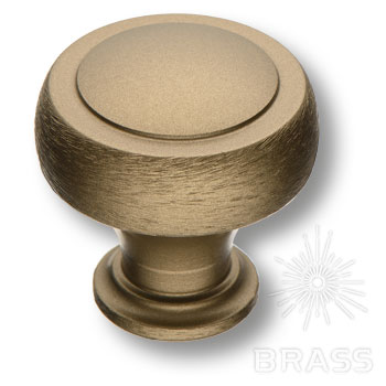 Brass Ручка кнопка 1915 0032 ELX9 брашированная античная бронза фото 1