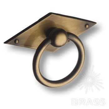 Brass Ручка кольцо 15.120.01.04 старая бронза фото 1