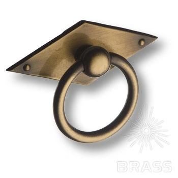 Brass Ручка кольцо 15.120.01.04 старая бронза фото 1