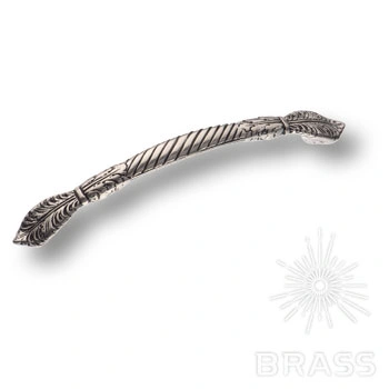 Brass Ручка скоба 15.858.160.27 античное глянцевое серебро 160 мм фото 1