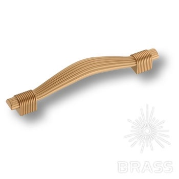 Brass Ручка скоба 7491-200 матовое золото 128 мм фото 1