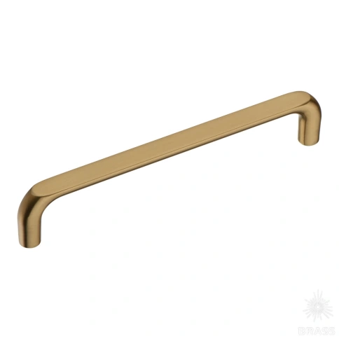 alt="Купить Ручка скоба 395-160-Champagne Gold матовая латунь 160 мм Brass. Мебельная фурнитура оптом и в розницу."