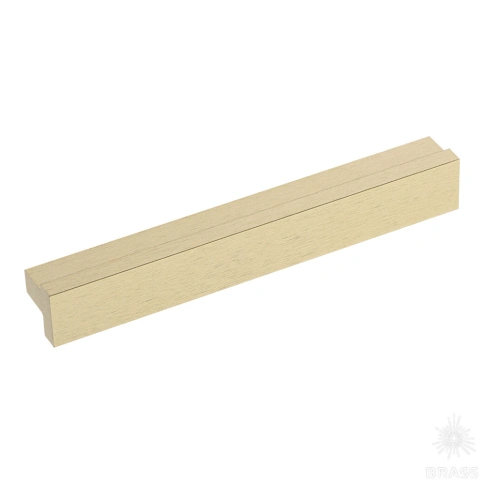 Brass Ручка накладная 1739 0160 ELX5 брашированная латунь 160 мм фото 1