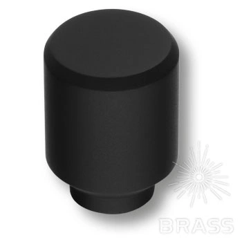 Brass Ручка кнопка 4237 001MP24 черный фото 1
