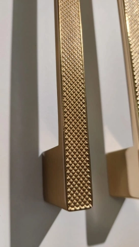 Brass Ручка скоба 1039-416-Champagne Gold матовая латунь 416 мм фото 2