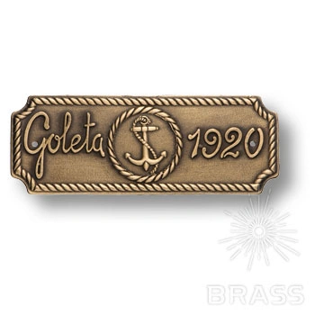 Brass Накладка декоративная морская коллекция 4409.0106.001 античная бронза фото 1