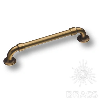 Brass Ручка скоба BU 010.160.12 античная бронза 160 мм фото 1