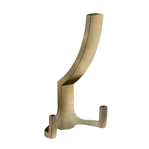 Крючок мебельный двухрожковый KR 0330 AB бронза фото 6