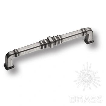 Brass Ручка скоба KT 012.160.16 старое серебро 160 мм фото 1