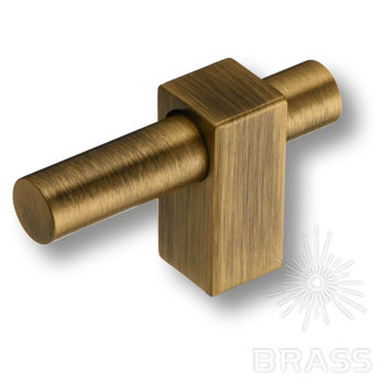 Brass Ручка кнопка 8954 0008 ABM-ABM состаренная латунь фото 1