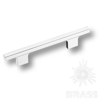 Brass Ручка скоба 8080.0096.032 полированный алюминий 96 мм фото 1