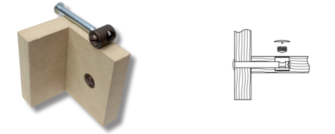 BRASS 11.03.534-0 Дюбель со шляпкой для «SYSTEM S», М6, сталь фото 2