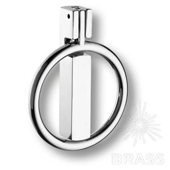 Brass Ручка кольцо 901-Chrome глянцевый хром 32 мм фото 1