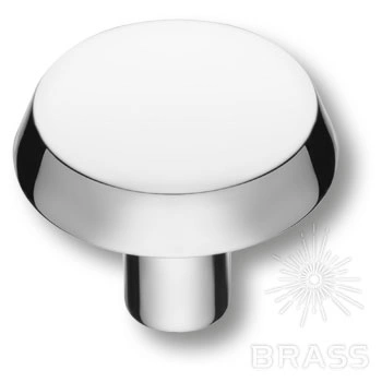 Brass Ручка кнопка 90-Chrome глянцевый хром фото 1
