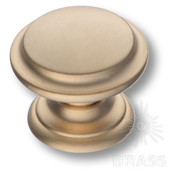 Brass Ручка кнопка 8462-020 матовая латунь фото 1