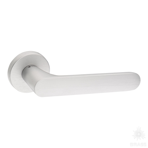 Brass Ручка дверная HA193RO12 ELX10 ELLIPSE брашированный алюминий фото 1