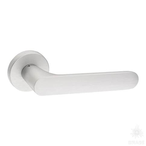Brass Ручка дверная HA193RO12 ELX10 ELLIPSE брашированный алюминий фото 1