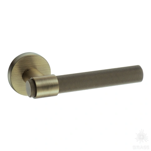 Brass Ручка дверная HA187TRO12 ABM AXEL-T состаренная латунь фото 1