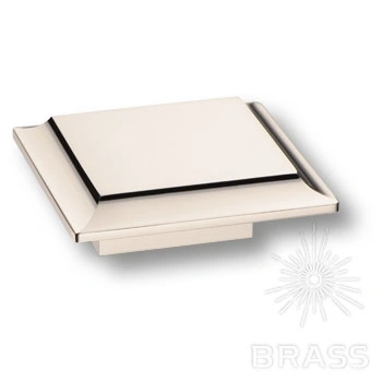 Brass Ручка кнопка 9116 0016 PN глянцевый никель 16 мм фото 1