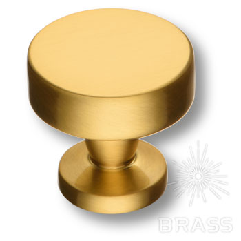 Brass Ручка кнопка 30-Matt Gold сатинированное золото фото 1