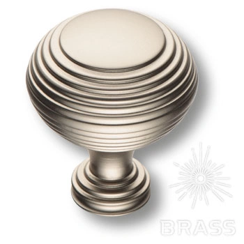 Brass Ручка кнопка 1937 0032 PNM полированный никель фото 1