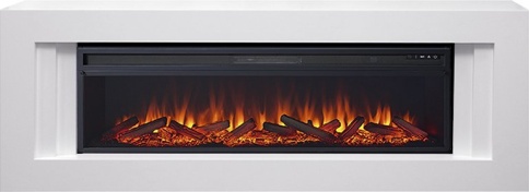 Каминокомплект Line 60 SFT - Белый с очагом Vision 60 LOG LED фото 2