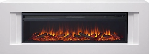 Каминокомплект Line 60 SFT - Белый с очагом Vision 60 LOG LED фото 2