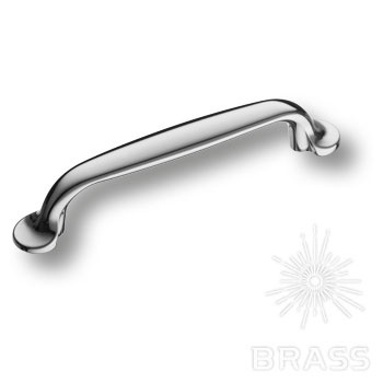 Brass Ручка скоба 7032-400 глянцевый хром 96 мм фото 1