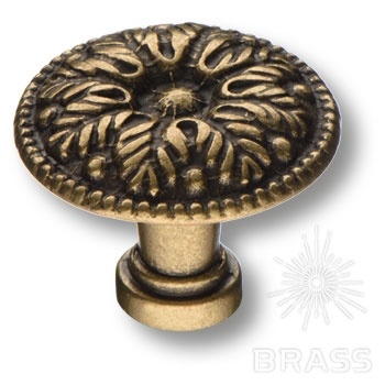 Brass Ручка кнопка 15.303.29.12 античная бронза фото 1