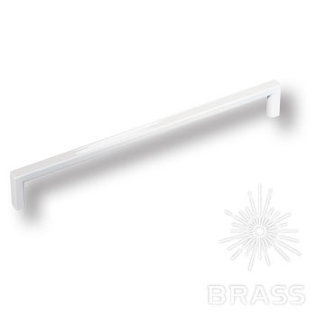 Brass Ручка скоба 6763-582 GREY BRIGHT глянцевый серый 192 мм фото 1