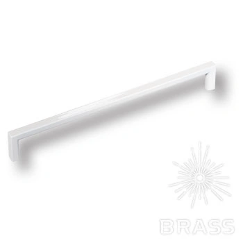 Brass Ручка скоба 6763-582 GREY BRIGHT глянцевый серый 192 мм фото 1