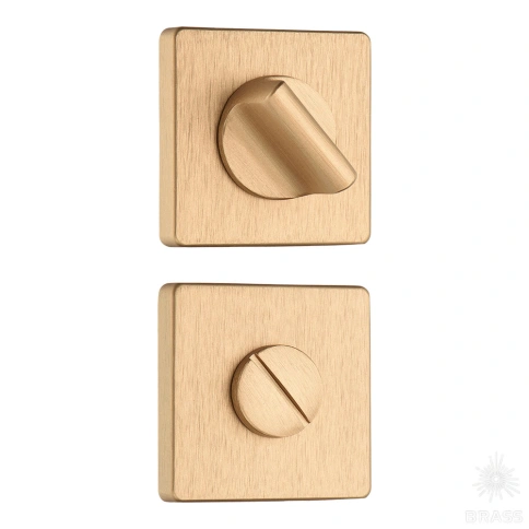Brass Накладка с поворотной кнопкой RO11W6 ELX5 ROSET брашированная латунь фото 1