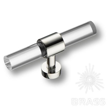 Brass Ручка кнопка BU 020.00.07 глянцевый хром 160 мм фото 1