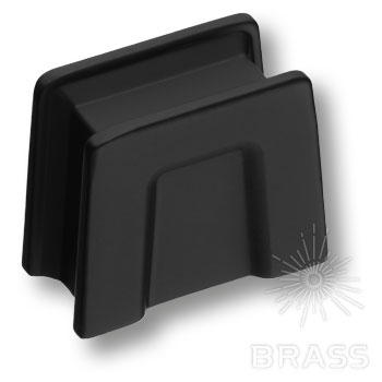 Brass Ручка кнопка 4140 016MP24 черный 16 мм фото 1