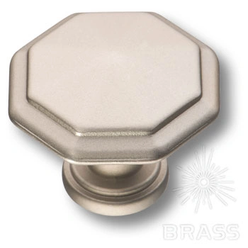 Brass Ручка кнопка 15.309.01.06 матовый никель фото 1