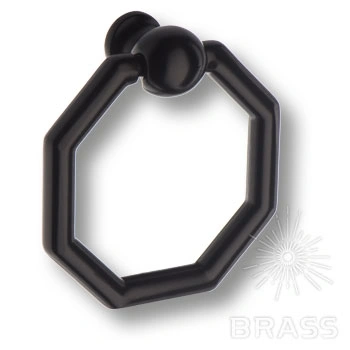 Brass Ручка кольцо 3170 0050 AL6-AL6 чёрный фото 1