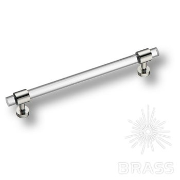 Brass Ручка рейлинг BU 020.160.07 глянцевый хром 160 мм фото 1