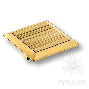 Brass Ручка кнопка 9032 0016 GL глянцевое золото 16 мм фото 1