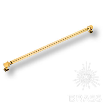 Brass Ручка скоба BU 015.480.19SQ глянцевое золото 24K 480 мм фото 1