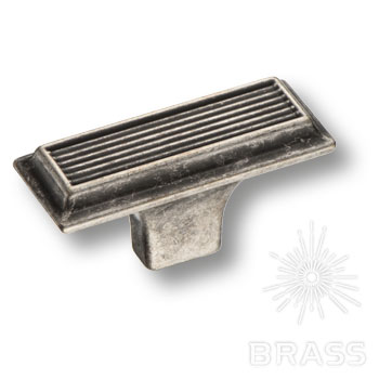 Brass Ручка кнопка 46-Silver серебро фото 1